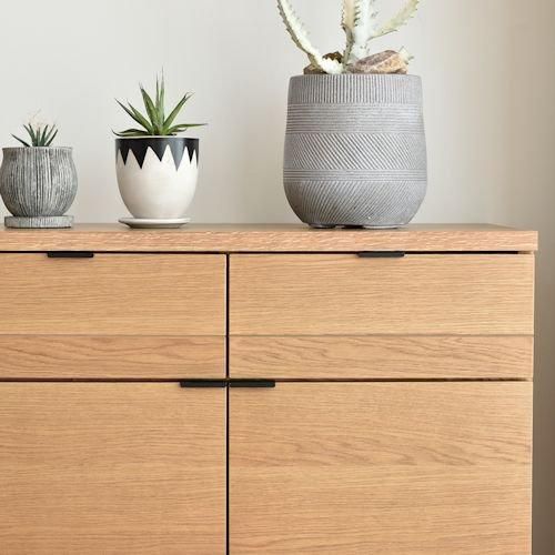 GARTガルト/北欧テイストオーク突板サイドボードEtelエテル【W160cm