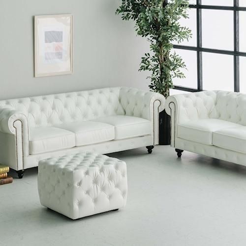 フィリップ・チェスターフィールド/ChesterfieldSofaソファ3人掛【PVC+