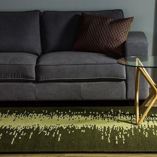 RGMラグ/ハンドタフテッドウールカーペット【イカットデザイン2サイズ3