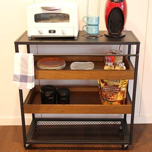 デザイナーズスタイル/インダストリアルデザインマルチワゴンラック