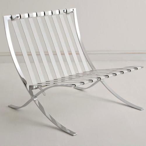 ミース・ファン・デル・ローエ/バルセロナチェア【スティールライン