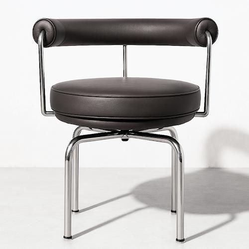 ル・コルビジェ/LC7スイヴェルチェアリプロダクト【レザー仕様