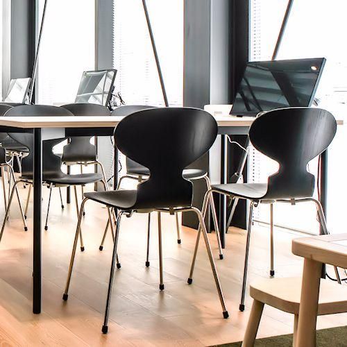 アリンコチェア　アーネ・ヤコブセン ブラックチェア　アルネヤコブセン アルネ・ヤコブセン/AntChairアントチェアステンレスレッグ