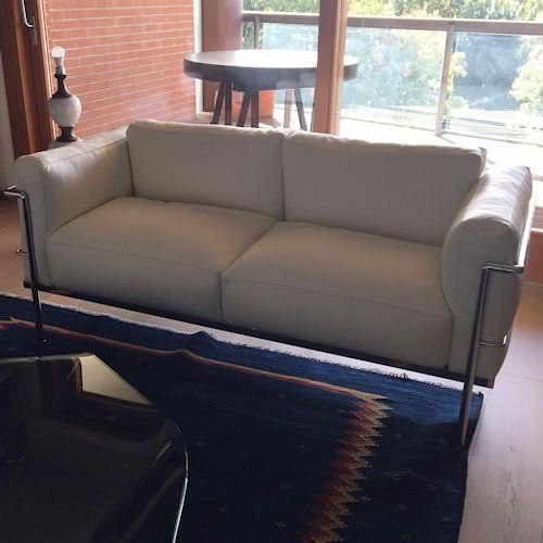 ル・コルビジェ/LC3プロトタイプダブルソファ【スティールライン