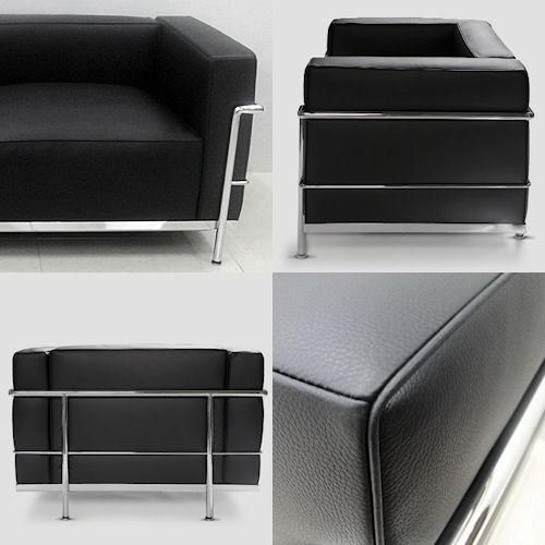 ル・コルビジェ/LC3シングルソファ1人掛【スティールライン