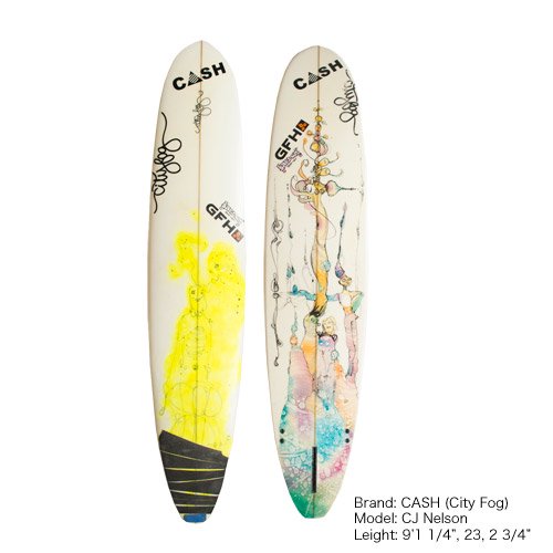CASH (CITY FOG) SURF BOARD CJ NELSON モデル / 9'1 1/4