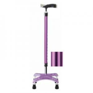 ミキ　ソフトグリップ　四点杖　パープル ミキ ソフトグリップ 四点杖 パープル