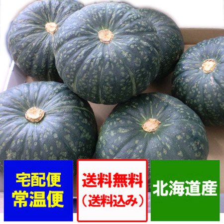 野菜 かぼちゃ 送料無料 北海道産 カボチャ 1箱 4玉から6玉入り ネット価格 3980円 北海道で南瓜の収穫時期によって 品種が変わります