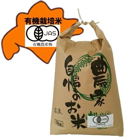 北海道産米 玄米 送料無料 有機栽培米 ゆめぴりか おぼろづき きたくりん 混植 有機 農産物 北海道米 5kg 5キロ 1袋 価格 4800円 北海道産 無農薬 米
