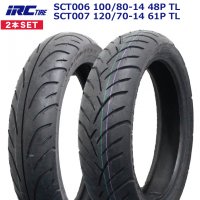2ܥå IRC PCX 奻å SCT006 100/80-14 48P TL & SCT007 120/70-14 61P TL <img class='new_mark_img2' src='https://img.shop-pro.jp/img/new/icons15.gif' style='border:none;display:inline;margin:0px;padding:0px;width:auto;' />