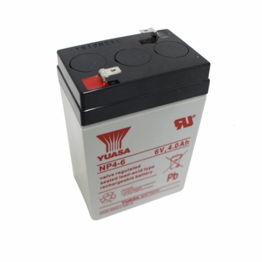 TAIWAN YUASA NP4-6 6V4.0Ah UPS 緊急照明 子供用電動自動車 バッテリー 小型シール鉛蓄電池 180日補償
