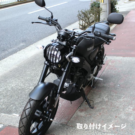 TWR製 YAMAHA XSR155用 ヘッドライトガード ヘッドライトグリル ガード カバー 日本国内で精密に計算された設計!! バイクパーツ  ツーリング