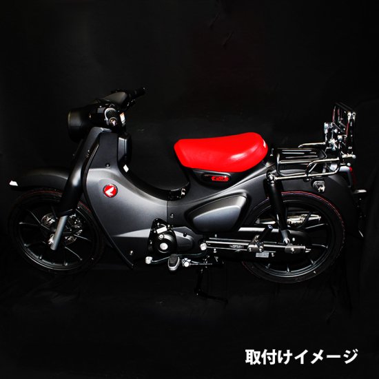 TWR製HONDA 全年式対応 スーパーカブ C125 用タンデムバー付 延長リアキャリア リアキャリア 折りたたみ タンデムバー タンデムシート  併用 タンデム