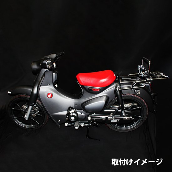 TWR製HONDA 全年式対応 スーパーカブ C125 用タンデムバー付 延長リアキャリア リアキャリア 折りたたみ タンデムバー タンデムシート  併用 タンデム