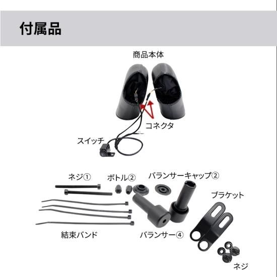 TWR製 カーボン電熱ナックルハンドルカバー TWR製 カーボン電熱ナックルハンドルカバー
