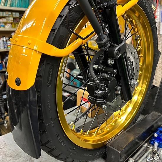 前後セット】RCB製 2.50×17 36穴 アルミホイール&リムスポークセット