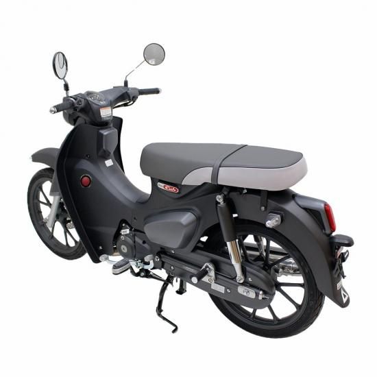 TWR製スーパーカブ C125用タンデムベルト付きダブルシート（グレー）