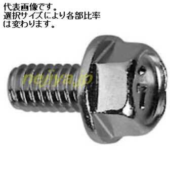 7マークフランジボルト M10X45 P=1.25 メッキ品