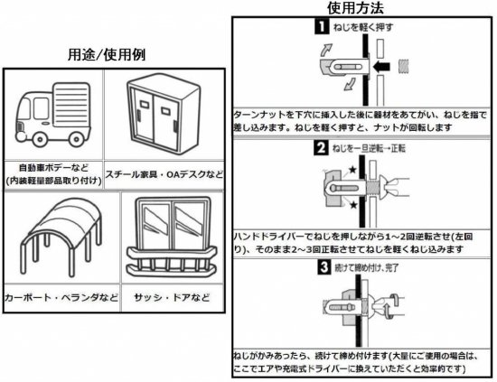 M6用 ターンナット TN-6