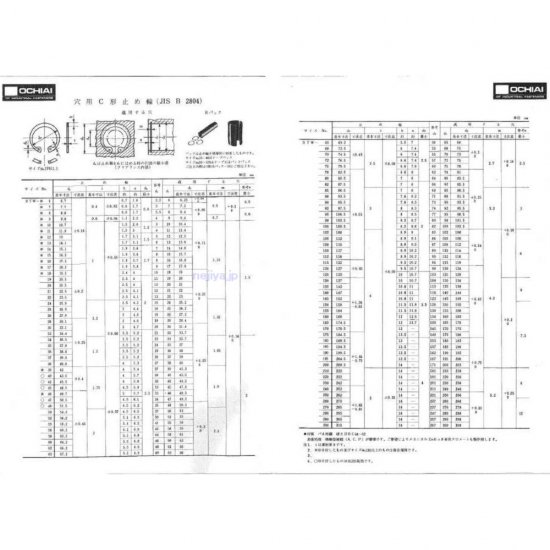 穴用C型止め輪 RTW-130