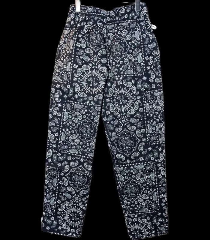 Cookman クックマン Chef Pants シェフパンツ ルーズフィット イージーパンツ (Paisley) bandana コックパンツ  カラー：ブラック 西海岸系ストリートファッションブランドの通販ショップ