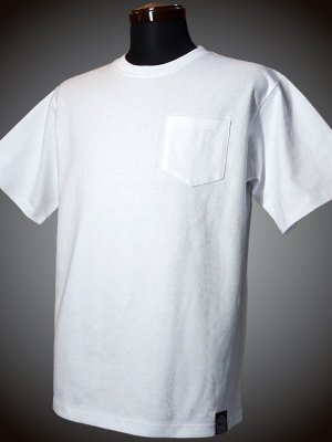 RealMinority リアルマイノリティー ポケット付きTシャツ (standard) 10.2oz tough body カラー：ホワイト