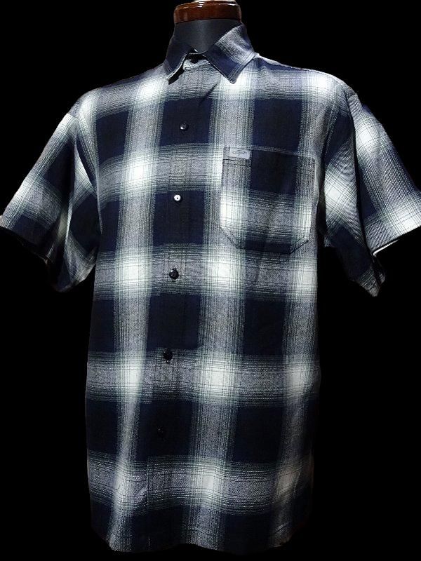 Caltop キャルトップ 半袖シャツ Fl Plaid Short Shirt カラー ネイビー アメリカ西海岸系 ストリートカルチャーファッションのセレクトショップzapです Kustomstyle Realminority Parasite Og Classix Pawn Fuct Rebel8 など全国的にも取扱が少なく希少性の高い 国内