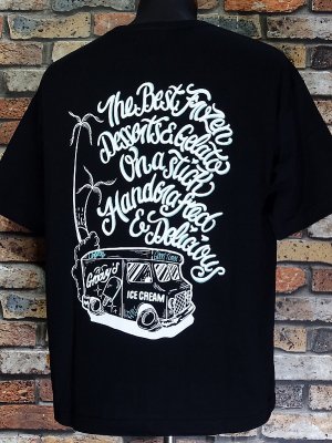 kustomstyle-Cheyenne シャイアン ポケット付きTシャツ (CHTPO2102BK) groovy´s ice pops pocket T-shirts カラー：ブラック