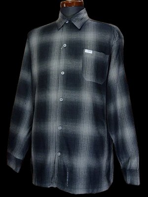 CalTop  キャルトップ 長袖チェックシャツ FL PLAID LONG SHIRT カラー：ブラック/チャコール