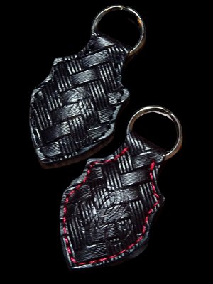 RealMinority ꥢޥΥƥ ܥ쥶 ۥ (basket) embossed leather key ring 