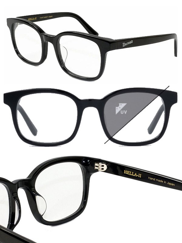 アンクラウド アイウェア HELLA 調光 レンズ モデル メガネ ブラックサングラス/メガネ
