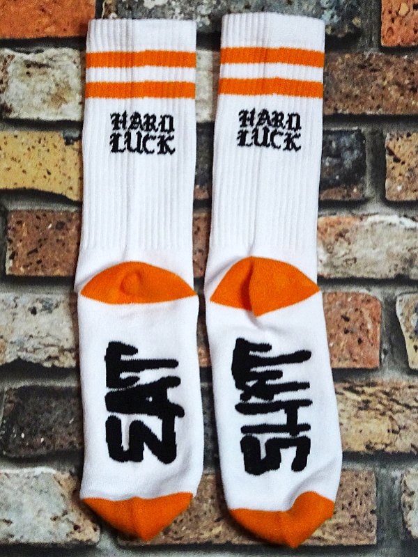 HardLuck ハードラック ソックス (LD HAND) socks カラー：ホワイト×オレンジ - アメリカ西海岸系  ストリートカルチャーファッションのセレクトショップZAPです。Kustomstyle.RealMinority.PARASITE.OG  Classix.PAWN.FUCT.など全国的にも取扱が少なく希少性の高い、国内外 ...