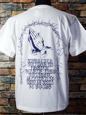 kustomstyle カスタムスタイル Tシャツ (KST2205WH) ASK IN PRAYER カラー：ホワイト