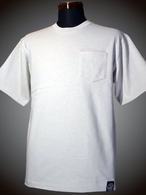 RealMinority リアルマイノリティー ポケット付きTシャツ (standard) 10.2oz tough body カラー：グレージュ