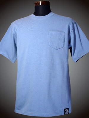 RealMinority リアルマイノリティー ポケット付きTシャツ (standard) 10.2oz tough body カラー：スモーキーブルー