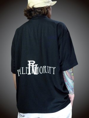 RealMinority リアルマイノリティー ポロシャツ  (smart) ビッグシルエットドロップショルダー  カラー：ブラック