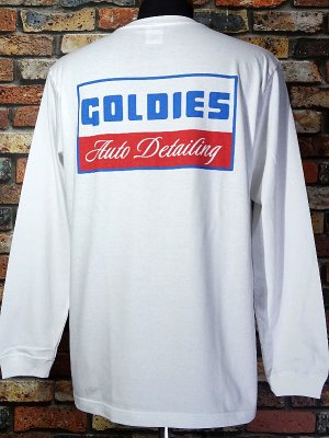 GOLDIES ゴールディーズ ロングスリーブTシャツ (BOX LOGO) カラー：ホワイト