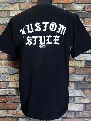 kustomstyle カスタムスタイル Tシャツ (KST2213BK) arched logo ca カラー：ブラック