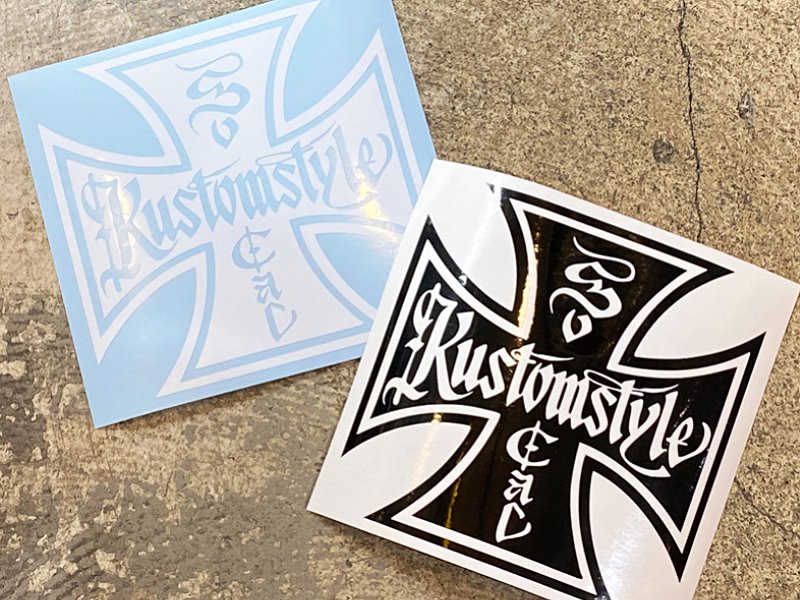 kustomstyle カスタムスタイル ステッカー (KSD0303) iron cross