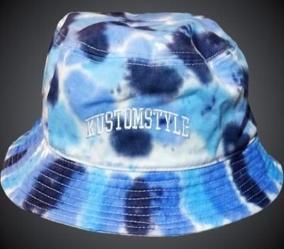 kustomstyle ॹ Хåȥϥå(KSBH2223TDWH) college logo tie dye bucket hat 顼ۥ磻