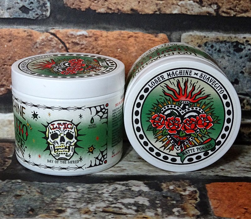 LoserMachine × SUAVECITO ポマード (MATTE POMADE) ミディアムホールド つや無し 4oz(約110g） ZAP  西海岸系ストリートファッションブランドの通販ショップ