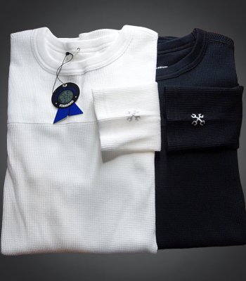 BLUCO ブルコ サーマル フットボールシャツ 2枚セット (OL-018-022) 2pac thermal shirts -football- カラー：ホワイト・ブラック