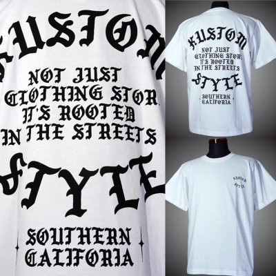 kustomstyle カスタムスタイル Tシャツ (KST2303WH) rooted in the streets カラー：ホワイト