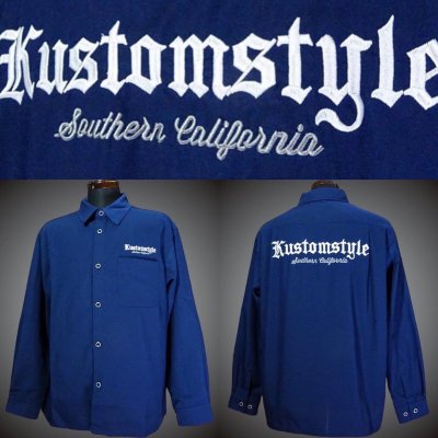 kustomstyle ॹ Ĺµ (KSLS2304NY) southern california long sleve work shirts  顼ͥӡ