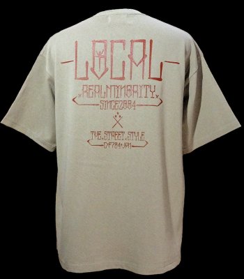 RealMinority リアルマイノリティー  Tシャツ (Local) 9.1oz ビッグシルエット ドロップショルダー Limited T-shirt カラー：アシッドカーキ