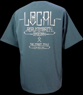 RealMinority リアルマイノリティー Tシャツ (Local) 9.1oz ビッグシルエット ドロップショルダー Limited T-shirt カラー：ストーングリーン