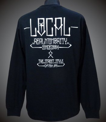 RealMinority リアルマイノリティー  ロングスリーブTシャツ (Local) 6.2oz Limited long sleeve  カラー：ブラック