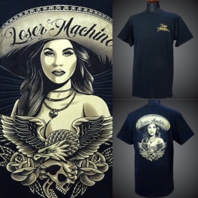 LoserMachine ルーザーマシーン Tシャツ (ANGELINA) T-shirt カラー：ブラック