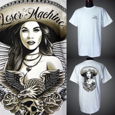 LoserMachine ルーザーマシーン Tシャツ (ANGELINA) T-shirt カラー：ホワイト