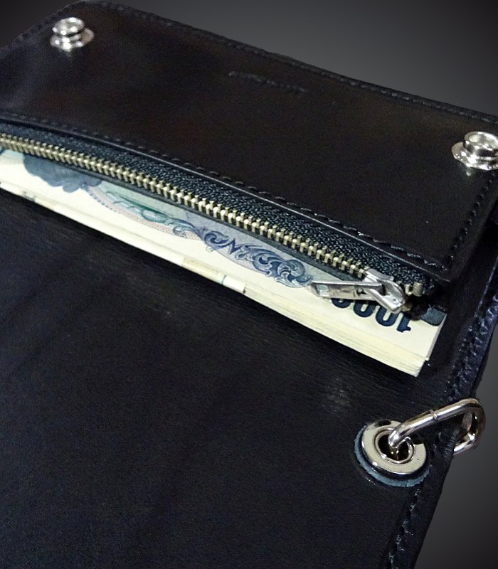 UNCROWD アンクラウド トラッカー ウォレット (2451) tracker wallet カラー：ブラック -  西海岸系ストリートファッションブランドの通販ショップ